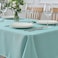 maxmill Textured Tablecloth Water Resistance Antiwrinkle Spill Proof Jacquard Table Cloth Fabric Table Cover for Buffet Banquet Parties Event Holiday Dinner Square 70 x 70 Inch Turquoise