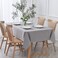 maxmill Textured Tablecloth Stain Resistant Waterproof and Wrinkle Resistant Washable Soft Table Cloth Fabric Table Cover for Dining Room and Outdoor Use Rectangle 60 x 120 Inch Light Grey