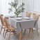 maxmill Textured Tablecloth Stain Resistant Waterproof and Wrinkle Resistant Washable Soft Table Cloth Fabric Table Cover for Dining Room and Outdoor Use Rectangle 60 x 120 Inch Light Grey