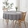 maxmill Round Textured Tablecloth SpillProof Wrinkle Free Soft Jacquard Table Cloth for Circular Table Cover for Dining Room Buffet Banquet Parties Holiday Dinner 70 Inch Light Grey