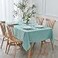 maxmill Textured Tablecloth Stain Resistant Waterproof and Wrinkle Resistant Washable Table Cloth Fabric Table Cover for Dining Room and Outdoor Use Rectangle 60 x 120 Inch Turquoise