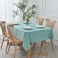 maxmill Textured Tablecloth Stain Resistant Waterproof and Wrinkle Resistant Washable Table Cloth Fabric Table Cover for Dining Room and Outdoor Use Rectangle 60 x 120 Inch Turquoise