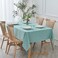maxmill Textured Tablecloth Stain Resistant Waterproof and Wrinkle Resistant Washable Table Cloth Fabric Table Cover for Dining Room and Outdoor Use Rectangle 60 x 120 Inch Turquoise