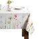 Maison d' Maison d Hermine Table Cloth Rectangle Table 100 Cotton 70 x 140 Inches Tablecloth Reusable Decorative for Dining Kitchen Room Farmhouse Party Home Hotel Restaurant Spring Summer Botanical F