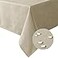 H.VERSAILTEX HVERSAILTEX Linen Textured Table Cloths 54 x 54 Inch Premium Solid Tablecloth SpillProof Waterproof Table Cover for Dining Buffet Feature Extra Soft and Thick Fabric Wrinkle Free Taupe