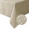 H.VERSAILTEX HVERSAILTEX Linen Textured Table Cloths 54 x 54 Inch Premium Solid Tablecloth SpillProof Waterproof Table Cover for Dining Buffet Feature Extra Soft and Thick Fabric Wrinkle Free Taupe
