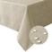 H.VERSAILTEX HVERSAILTEX Linen Textured Table Cloths 54 x 54 Inch Premium Solid Tablecloth SpillProof Waterproof Table Cover for Dining Buffet Feature Extra Soft and Thick Fabric Wrinkle Free Taupe