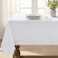 Softalker Rectangle Tablecloth Waterproof Table Cloths Wrinkle Free Fabric Washable Polyester Table Cover for Dining Tables Party Outdoor Camping Parties Buffet 60 x 102 inch White