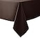 Biscaynebay Textured Fabric Tablecloths 52x70 Inches Rectangular Brown Water Resistant Tablecloths for Dining Kitchen Wedding and Parties etc Machine Washable