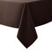 Biscaynebay Textured Fabric Tablecloths 52x70 Inches Rectangular Brown Water Resistant Tablecloths for Dining Kitchen Wedding and Parties etc Machine Washable