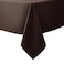 Biscaynebay Textured Fabric Tablecloths 52x70 Inches Rectangular Brown Water Resistant Tablecloths for Dining Kitchen Wedding and Parties etc Machine Washable