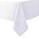 Biscaynebay Textured Fabric Tablecloths 90x156 Inches Rectangular White Water Resistant Tablecloths for Dining Kitchen Wedding and Parties etc Machine Washable