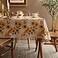 Joyfol Day Sunflower TableclothOrange Floral Table Cloth for Rectangle TablesWaterproof Resistant Flower Table Cover for Kitchen Dining Room60 X 84 INCH