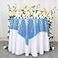 AMZLOKAE Sequin Tablecloth Square 50x50 Baby Blue Table Overlay Glitter Table Cloths for Parties Seamless Tablecloth Light Blue Sparkle TableCover for Dining Room Kitchen Linen