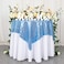 AMZLOKAE Sequin Tablecloth Square 50x50 Baby Blue Table Overlay Glitter Table Cloths for Parties Seamless Tablecloth Light Blue Sparkle TableCover for Dining Room Kitchen Linen