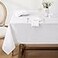 Softalker Jacquard Rectangle Tablecloth Swirl Design Waterproof Stain Resistant Table Cover Heavy Weight Wrinkle Free Polyester Table Cloths for DinnerPartiesHoliday 52 x 70 Inch White