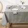 Softalker Jacquard Rectangle Tablecloth Swirl Design Waterproof Stain Resistant Table Cover Wrinkle Free Heavy Weight Table Cloths for DinnerPartiesHoliday 52 x 70 Inch Light Grey