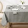 Softalker Jacquard Rectangle Tablecloth Swirl Design Waterproof Stain Resistant Table Cover Wrinkle Free Heavy Weight Table Cloths for DinnerPartiesHoliday 52 x 70 Inch Light Grey