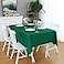 FOLINS&amp;HOME FOLINSHOME Green Rectangle Tablecloth 60 x 84 Wrinkle Free Waterproof Polyester Table Cloths Spillproof Heavy Duty and Washable Table Cover for Party Indoor and OutdoorOblongRectangular