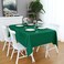 FOLINS&amp;HOME FOLINSHOME Green Rectangle Tablecloth 60 x 84 Wrinkle Free Waterproof Polyester Table Cloths Spillproof Heavy Duty and Washable Table Cover for Party Indoor and OutdoorOblongRectangular