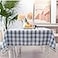 Midsummer Breeze Checkered Rectangle Tablecloth Cotton Gingham Table Cloth Plaid Table Cover for Spring Summer Picnic Kitchen Dinner Restaurant Easter Party55x70Blue