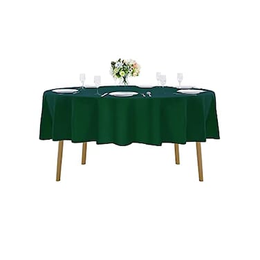 Cupuamon 70 inch Round Tablecloth Washable Polyester Table Cloth Decorative Table Cover for Wedding Party Dining Banquet70 inch Hunter