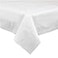 PLASTICPRO Disposable 3 Ply Paper Plastic Tablecloth Absorbent Waterproof White Table Cover for Rectangle Tables fits 68 Foot Tables Size 54 X 108 Case of 40