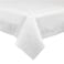 PLASTICPRO Disposable 3 Ply Paper Plastic Tablecloth Absorbent Waterproof White Table Cover for Rectangle Tables fits 68 Foot Tables Size 54 X 108 Case of 40