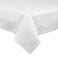 PLASTICPRO Disposable 3 Ply Paper Plastic Tablecloth Absorbent Waterproof White Table Cover for Rectangle Tables fits 68 Foot Tables Size 54 X 108 Case of 40