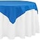CV Linens RCZ Decor Economy Royal Blue Polyester Table Overlay 54 x 54 1 Ct Elegant Durable WrinkleFree Overlay for Parties Weddings Events
