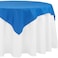 CV Linens RCZ Decor Economy Royal Blue Polyester Table Overlay 54 x 54 1 Ct Elegant Durable WrinkleFree Overlay for Parties Weddings Events