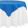 CV Linens RCZ Decor Economy Royal Blue Polyester Table Overlay 54 x 54 1 Ct Elegant Durable WrinkleFree Overlay for Parties Weddings Events