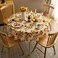 Joyfol Day Sunflower TableclothOrange Floral Table Cloth for Round TablesWaterproof Resistant Flower Table Cover for Kitchen Dining Room60 Inch Round