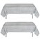 Havercamp Alabama Houndstooth Tablecloths 2 Pack 54 in X 108 in Disposable Laminated Paper Water Tear Resistant