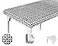 TopTableCloth 5 Foot 60 x 30 inch Black Patterned Tablecloth Elastic Corner Fitted Rectangular Folding Vinyl Table Cover Cloth Xmas Plastic Waterproof Picnic Party Home for Indoor and Outdoor Use