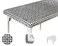 TopTableCloth 5 Foot 60 x 30 inch Black Patterned Tablecloth Elastic Corner Fitted Rectangular Folding Vinyl Table Cover Cloth Xmas Plastic Waterproof Picnic Party Home for Indoor and Outdoor Use
