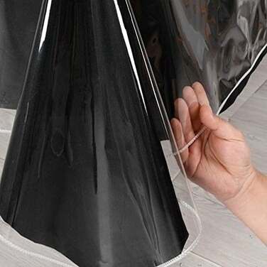 Hiasan Clear Plastic Tablecloth Rectangle 100 Waterproof Oilproof Stain Resistant Wipeable Transparent Vinyl Table Cloth Protector 70 x 108 Inch