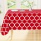 Smiry Rectangle Table Cloth Waterproof Vinyl Tablecloth with Flannel Backing for Rectangle Tables Wipeable Spillproof Plastic Tablecloths for Dining Camping Indoor and Outdoor 60x102 Red