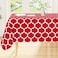 Smiry Rectangle Table Cloth Waterproof Vinyl Tablecloth with Flannel Backing for Rectangle Tables Wipeable Spillproof Plastic Tablecloths for Dining Camping Indoor and Outdoor 60x102 Red