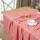 DUOBAO Red and White Checkered Tablecloth Square 54 Inch Gingham Check Table Cloth for Picnic Christmas Tablecloths Buffalo Plaid Rectangle Checked Farmhouse Table Overlay Linen Table Cover