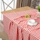 DUOBAO Red and White Checkered Tablecloth Square 54 Inch Gingham Check Table Cloth for Picnic Christmas Tablecloths Buffalo Plaid Rectangle Checked Farmhouse Table Overlay Linen Table Cover