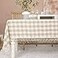 Midsummer Breeze Rustic Checkered Tablecloth Cotton Gingham Rectangle Table Cloths for Kitchen Dining Restaurant Farmhouse Thanksgiving Christmas Dcor55x102Gray Khaki