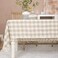 Midsummer Breeze Rustic Checkered Tablecloth Cotton Gingham Rectangle Table Cloths for Kitchen Dining Restaurant Farmhouse Thanksgiving Christmas Dcor55x102Gray Khaki