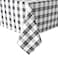 Hiasan Checkered Rectangle Tablecloth Stain Resistant Waterproof and Wrinkle Resistant Washable Table Cloth for Dining Room 52 x 70 Inch Grey and White Gingham Pattern