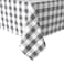 Hiasan Checkered Rectangle Tablecloth Stain Resistant Waterproof and Wrinkle Resistant Washable Table Cloth for Dining Room 52 x 70 Inch Grey and White Gingham Pattern