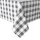Hiasan Checkered Rectangle Tablecloth Stain Resistant Waterproof and Wrinkle Resistant Washable Table Cloth for Dining Room 52 x 70 Inch Grey and White Gingham Pattern