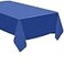 QQOUTLET Pack of 4 Disposable Plastic TableclothsTable Covers 54 x 108 inches Rectangle Table Cover Waterproof Disposable Ideal for Birthday Parties Weddings Picnics and Events Blue