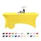 eccwai Spandex 6ft Waterproof Table Cover for PartyWedding Banquet and EventsYellow