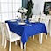 KAIPHO Royal Blue Square Tablecloth Waterproof Stain Resistant Wrinkle Free Table Cloth 210GSM Polyester Wipeable Table Cover for Party Banquet Indoor and OutdoorRectangleRectangular 60 x 60 inch