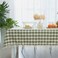 Midsummer Breeze Buffalo Plaid Square TableclothCotton Gingham Table Cloth for Kitchen Restaurant Farmhouse St Patricks Day Christmas Dcor 55x55 Green